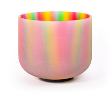 Load image into Gallery viewer, 8 Inch Rainbow Color Quartz Crystal Singing Bowl with FREE Mallet