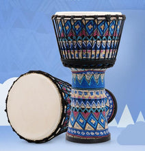 Load image into Gallery viewer, Fabric Sheepskin African Drum Tambourine