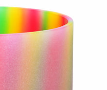 Load image into Gallery viewer, 8 Inch Rainbow Color Quartz Crystal Singing Bowl with FREE Mallet