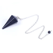 Load image into Gallery viewer, Natural Gemstone Crystal Hexagonal Pendulum