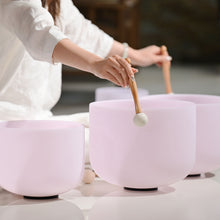 Load image into Gallery viewer, Gemstone Fusion Crystal Singing Bowl Set + FREE Bag, Mallet and O-ring