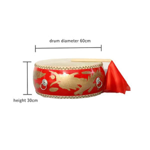 Tanggu Dragon Lion Dance  Drum + FREE Pair of Drum Sticks