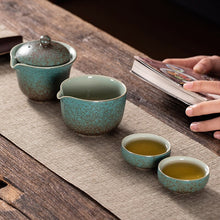 Load image into Gallery viewer, Ceramic Chinese Travel Tea Tea Set + FREE Carrying Bag