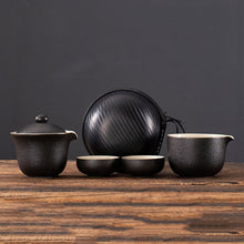 Load image into Gallery viewer, Ceramic Chinese Travel Tea Tea Set + FREE Carrying Bag