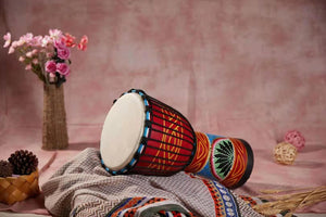 Fabric Sheepskin African Drum Tambourine