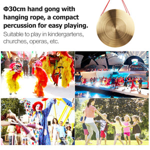 22/30 cm Hand Gong + FREE Mallet