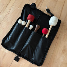 Load image into Gallery viewer, Black, Thick Cotton &amp; Cloth Waterproof Mallet and Drumstick Bag