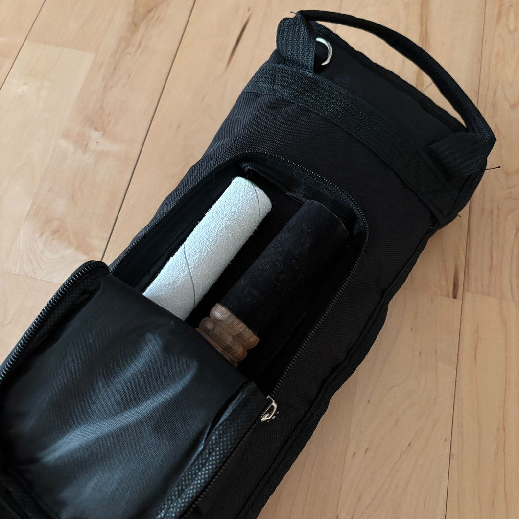 Black, Thick Cotton & Cloth Waterproof Mallet and Drumstick Bag