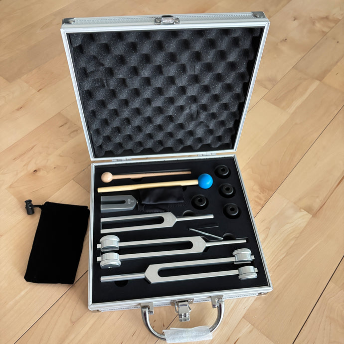 4 pc Cosmic Balancing Tuning Forks + FREE Bag and Mallets