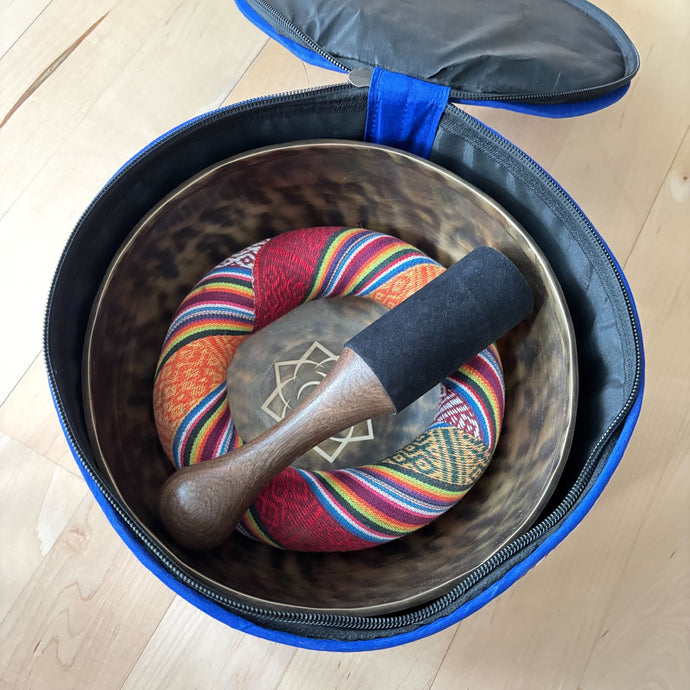 Limited Edition - Full Moon Tibetan Bowl with FREE Mallet and Cushion