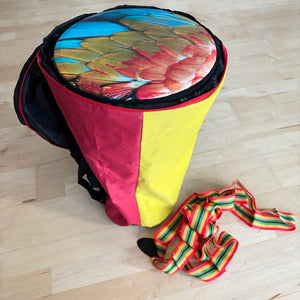 Outlet - 11 Inch Feather Pattern Djembe Percussion African Drum