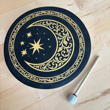 Load image into Gallery viewer, 12 inch Tree of Life or Moon and Stars Shaman Drum