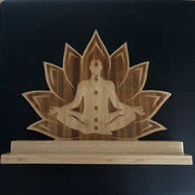 Load image into Gallery viewer, Chakra and Lotus Tuning Fork Holder - holds 19 forks