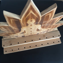 Load image into Gallery viewer, Chakra and Lotus Tuning Fork Holder - holds 19 forks