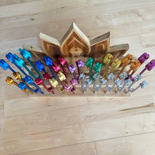Load image into Gallery viewer, Outlet - Chakra and Lotus Tuning Fork Holder - holds 19 forks