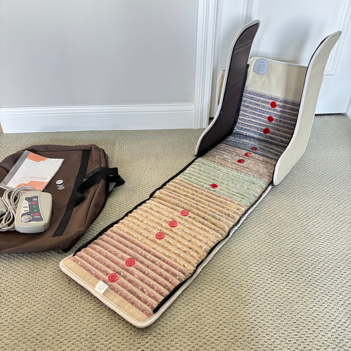 7 Crystal Heating Mat - Leg, Foot, and Knee, PEMF and Photon Option + FREE Crystal Eye Mask