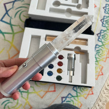 Load image into Gallery viewer, Quartz Crystal Light &amp; Color Therapy Kit in Case + Bonus Course