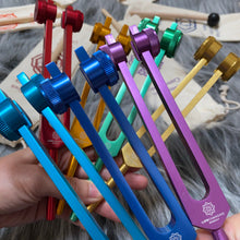 Load image into Gallery viewer, Wholesale - Chakra Tuning Forks with Bags and Mallets (4 pack)