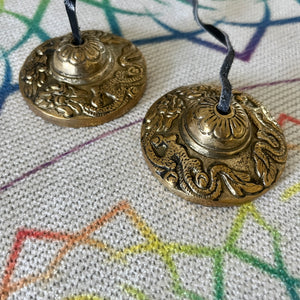 Tibetan Chimes, Tingsha Cymbals With Bag