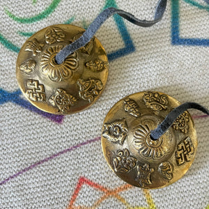 Tibetan Chimes, Tingsha Cymbals With Bag