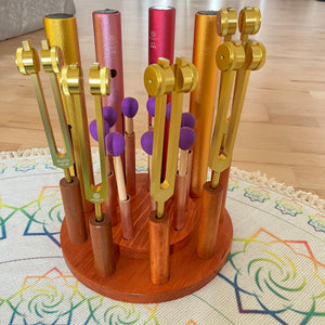Wooden Wah Wah Tuning Fork Mallet Holder