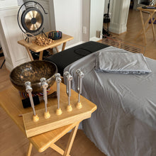 Load image into Gallery viewer, Portable Treatment Side Table (Set of 4 with Storage Rack)
