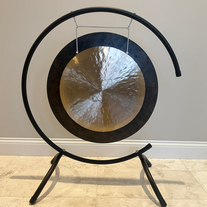 LCE Halo Wind Gong with C Stand - 20, 22, 24 inch