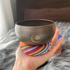 4 inch Oracle Tibetan Singing Bowl + FREE Case, Mallet and O-ring