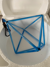 Load image into Gallery viewer, 10 Inch Blue Geometry-Octaedre Crystal Singing Instrument
