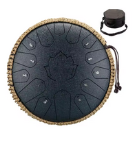 Load image into Gallery viewer, 13 Inch, 15 Notes, C Tone, Solid Color Steel Tongue Drum + FREE Carrying Case