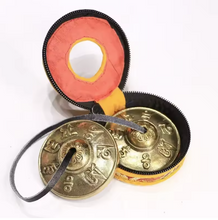 Load image into Gallery viewer, Tibetan Chimes, Tingsha Cymbals With Bag