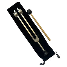 Load image into Gallery viewer, 95Hz Aluminum Alloy Tuning Fork with Base + FREE Mallet and Pouch
