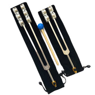 32Hz, 64Hz Otto Tuning Forks + FREE Pouch and Mallet, bonus attachment