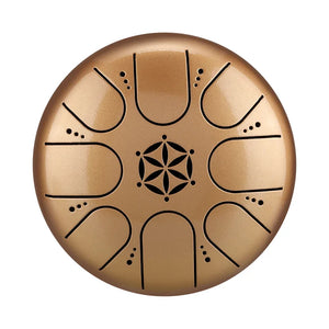 5 inch, 8 Notes, C Key Mini Steel Tongue Drum + FREE Carrying Bag