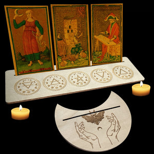 2 pcs Wooden Oracle Card Display Holder