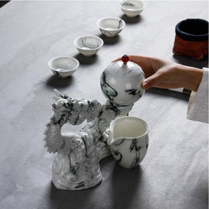 Chinese Dragon Automatic Ceramics Tea Set