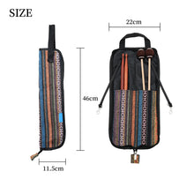 Load image into Gallery viewer, Drumstick Mallet Bag – Cotton Storage Case with Hanging Hooks