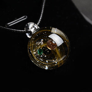 Universe Glass Bead Planets Necklace + FREE Gift Box