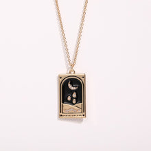 Load image into Gallery viewer, Antiqued Enamel Tarot Necklace