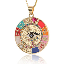 Load image into Gallery viewer, Multi-element Evil Eye Necklace