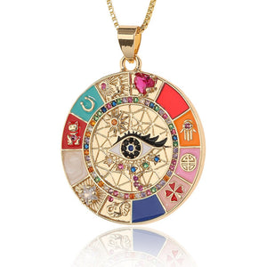 Multi-element Evil Eye Necklace