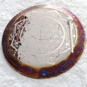Flower of Life Wind Gongs + FREE Mallet