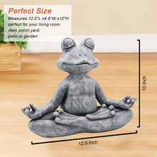 Load image into Gallery viewer, Frog Meditating Figurine Statue