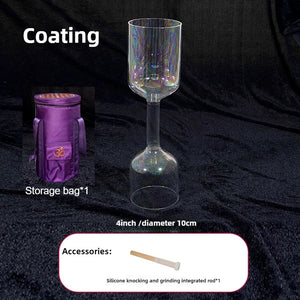 Double Headed Crystal Singing Bowl + FREE Bag