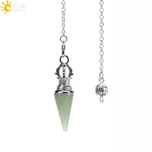 Load image into Gallery viewer, Natural Crystal Round Cone Pendant Pendulum