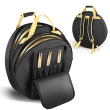 Load image into Gallery viewer, Black Cymbal and Gong Backpack Dividers, Stick Holders &amp; Organizer Pockets