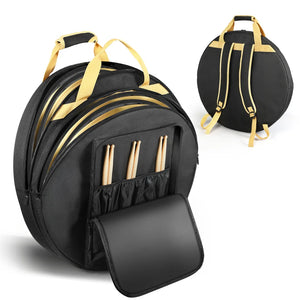 Black Cymbal and Gong Backpack Dividers, Stick Holders & Organizer Pockets