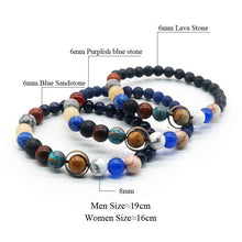Load image into Gallery viewer, Natural Stone Solar System Bracelet