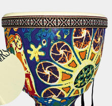Load image into Gallery viewer, 6/8 Inch Colorful Cloth Art African Djembe Drum
