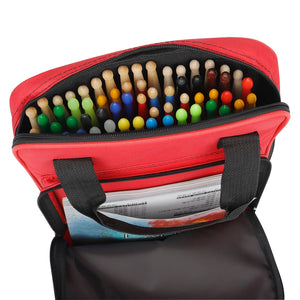 Large-Capacity Water-Resistant Drumstick Bag – Multifunctional Percussion Storage Pouch with Backpack Straps